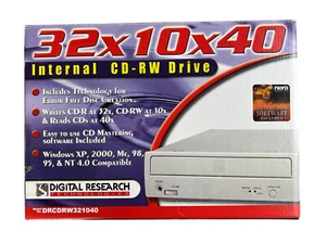 Digital Research Technologies Internal CD-RW Drive 32x10x40 Model DRCDRW321040 - Picture 1 of 5