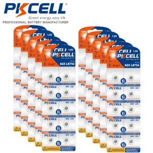 100pcs AG5 LR754 SR754 SR48 309 393 1.5V Alkaline Watch Battery Button Cell US - Picture 1 of 5