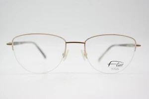 Brille Flair 434 TITAN Gold Bronze Braun Olic Halbrand Brillengestell Neu - Bild 1 von 6