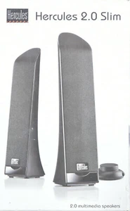 Hercules 2.0 Slim Lautsprecher Boxen schwarz Soundsystem PC Büro 4780532 - Bild 1 von 3