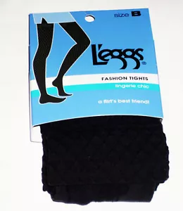 1 Pair Leggs Fashion Tights Lingerie Chic A Flirts Best Friend SZ B GRAY - Picture 1 of 1