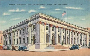 Postkarte New Jersey Post Office Jersey City Hudson County ca 1940er Jahre Nr Mint - Bild 1 von 1