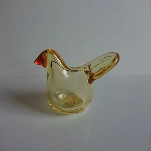 Statuina Iittala Birds di Oiva Toikka Sieppo limone e rame AS-IS becco chip - Foto 1 di 20