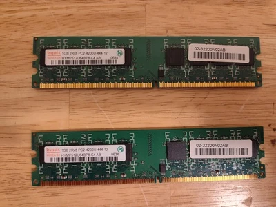 Hynix 2GB DDR2-533mhz DIMM Kit (2x 1GB)  PC2-4200 HYMP512U64BP8-C4 - Image 1 of 2