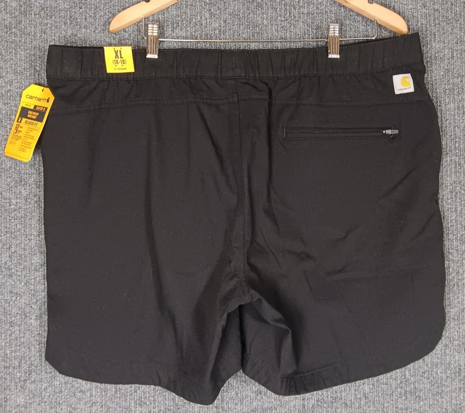 Carhartt Women's Force Ripstop Shorts Small Black BS6199-W