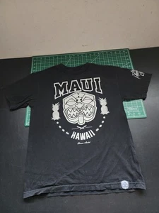 Farmers Market Hawaii FMHI Black T-Shirt men's size M White Akua Graphic Maui - Picture 1 of 6