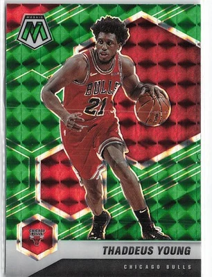 Mosaico Panini #35 Thaddeus Young 2020-21 verde mosaico Foto 1 de 2