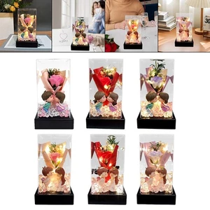 Preserved Rose Bouquet for Valentine's Day Birthday Gifts Thanksgiving - Picture 1 of 41