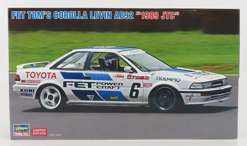 1/24 HASEGAWA - TOYOTA - COROLLA LEVIN (AE92) N 6 JTC SEASON 1989 20545 - Immagine 1 di 1