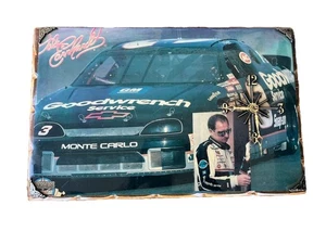 Vintage Nascar Monte Carlo Earnhardt #3 Holzuhr - Bild 1 von 4