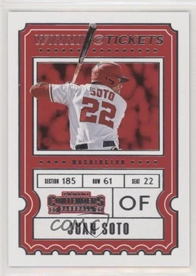2020 Panini Contenders Winning Tickets Juan Soto #WT-12 - Image 1 of 2