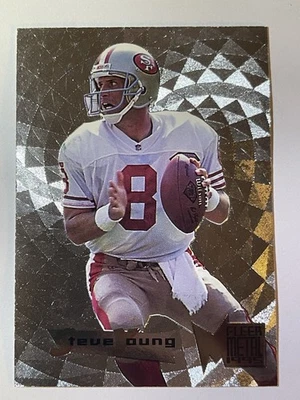 1995 Fleer Metal Silver Flasher Steve Young #50 San Francisco 49ers - Image 1 of 4