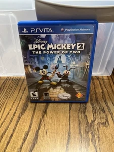 NTSC ESRB PS Vita Disney Epic Mickey 2 Il Potere di Due Gioco CIB - Foto 1 di 3