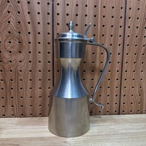 Jarra para beber vintage de peltre fundido corona balaustre de gallina Tappit y rosa Londres - Imagen 1 de 17