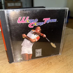 World Court Tennis (TurboGrafx-16, 1989) Case, Booklet And Working Game - Picture 1 of 7