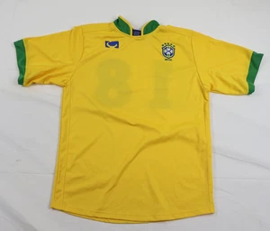 Silver Sports Jersey Men's Medium (M) 38 Yellow Green Soccer Brazil CBF - Bild 1 von 11