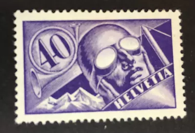 Switzerland 1923 Mi. 182 Mint Hinged Airmail 40 C - Image 1 of 3