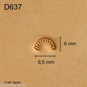 Punziereisen, Lederstempel, Punzierstempel, Leather Stamp, D637 - Craft Japan - Bild 1 von 3
