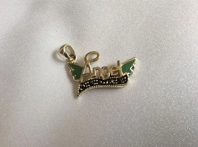 PINGENTE CHARME FOFO PRATA ESTERLINA 925 MARCASSITA E ESMALTE AZUL ASAS DE ANJO SLIDE - Imagem 1 de 3