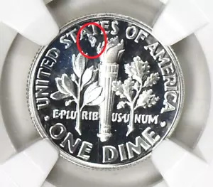 2000-S Reverse Struck Thru NGC PF69 UCAM Roosevelt Silver Dime Proof Error - Picture 1 of 6