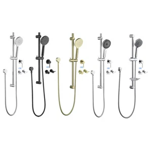 Decaura Hand Held Shower Head On Sliding Rail Set Shower Mixer Tap Wall Tapware - Picture 1 of 67