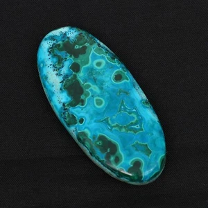 Natural Azurite In Malachite Crystal Palm Stone - Self Care and Stones Gms 16.17 - Picture 1 of 4