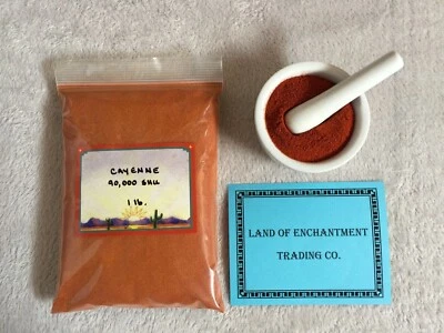  CHILE DE CAYENA EN POLVO 90.000 SHU 1 LB.  ¡Fresco!  VENDEDOR DE ESTADOS UNIDOS ¡ENVÍO GRATUITO! Foto 1 de 2