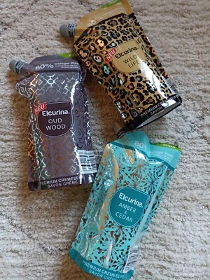 3 x 400 ml: AMBER Zedernholz/OUD/Wild Life !! Flüssigseife Premium -Nachfüll SET - Bild 1 von 3