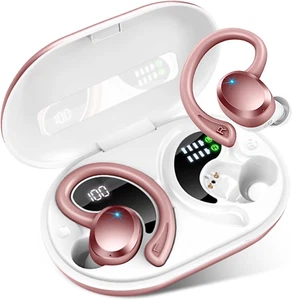 Wireless Earbuds Bluetooth Headphones Sport, 2024 Bluetooth 5.3 Earbud 3D Hifi S - Picture 1 of 11