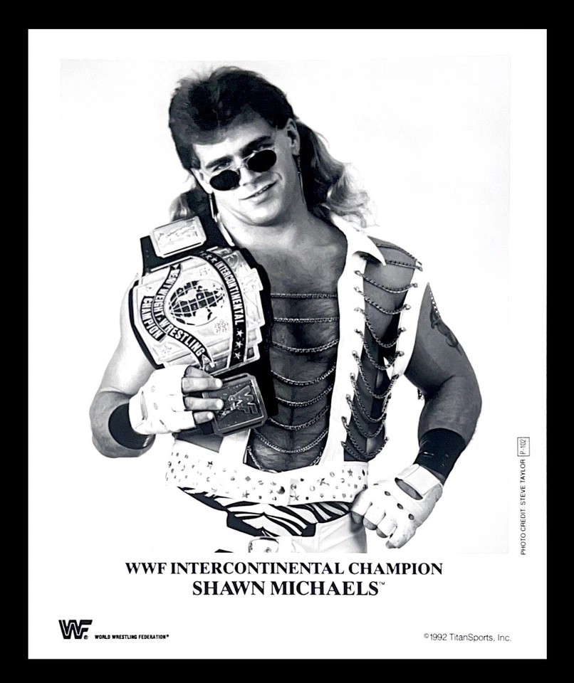 FOTO PROMOCIONAL 8X10 ORIGINAL CON LICENCIA OFICIAL WWE SHAWN MICHAELS P-102 DE 1992 Foto 1 de 1