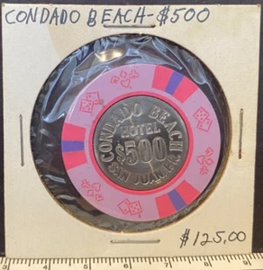 Puerto Rico, San Juan, Condado Beach Hotel, Casino Chip, 500,00 $ - Bild 1 von 4