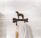 Dog With Bone Wall Mounted Hooks Centerpiece Collectible Indoor Home Decor Gift