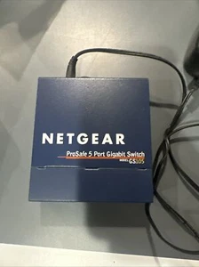 NETGEAR GS105 5-Port ProSafe Gigabit Ethernet Switch w/AC Adapter - Picture 1 of 3