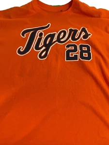 Detroit Tigers Fielder #28 Licensed MLB Fan T-Shirt Unisex XL - Picture 1 of 2
