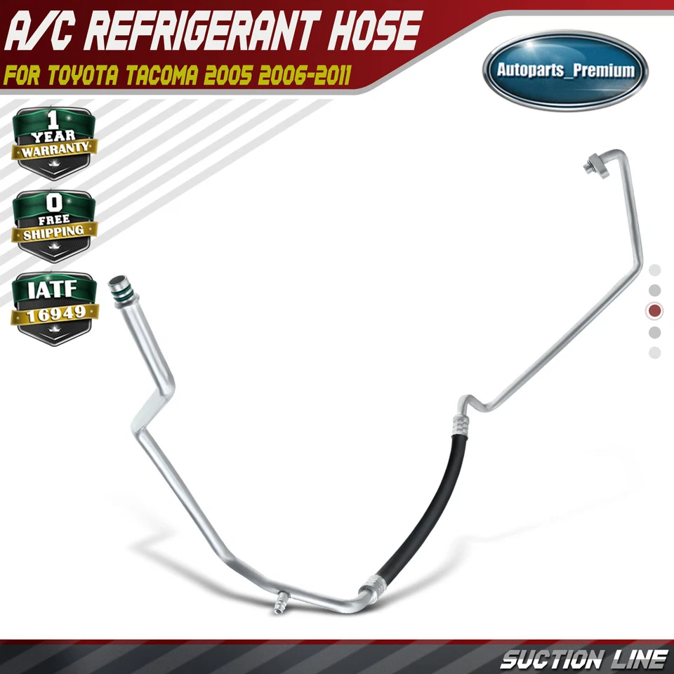 Línea de succión de manguera de refrigerante de aire acondicionado para Toyota Tacoma 2005-2011 4,0 L baja presión Foto 1 de 4