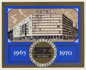 Budapest / Hungary: Hotel Szabadsag (Vintage Luggage Label) - Imagen 1 de 1