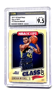 Panini Hoops Class of 2017 Rookie 13 Donovan Mitchell CSG 9,5 como nuevo Plus 2017-18 - Imagen 1 de 3