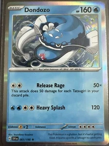 Pokémon TCG Dondozo Scarlet & Violet Base Set 061/198 Holo Holo Rare - Bild 1 von 1