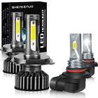 For Kia Rio 2012-2022 6000K Combo Led Headlight High/Low Beam + Fog Light Bulbs