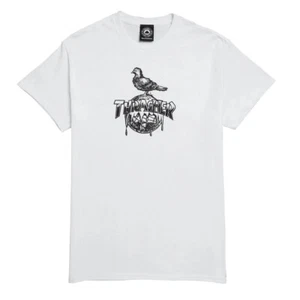 Thrasher Magazine X Anti Hero COVER THE EARTH Skateboard T Shirt WHITE - Picture 1 of 1