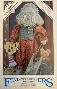 Modello bambola vintage artigianato: bambola di Babbo Natale Yuley 15" - Pegi White Finderskeepers - Foto 1 di 3