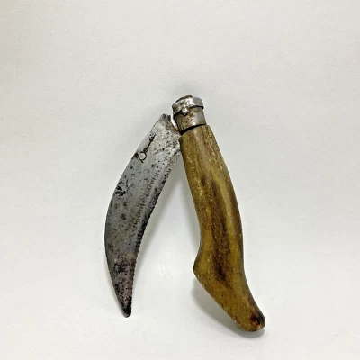 Navaja de Bolsillo Antigua Hecha a Mano para Granjero, Cuchillo Plegable Vintage, Corte FARMER de Colección Foto 1 de 4