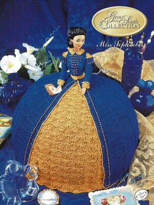 Crochet Dress Gems Of The South Miss September Gown Fashion Doll Pattern - Image 1 of 2