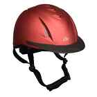 Ovation Metallic Schooler Riding Helmet, Red, Medium/Large