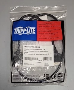Tripp Lite DisplayPort to DVI Cable DP to DVI 3ft (P134-003) - Picture 1 of 6