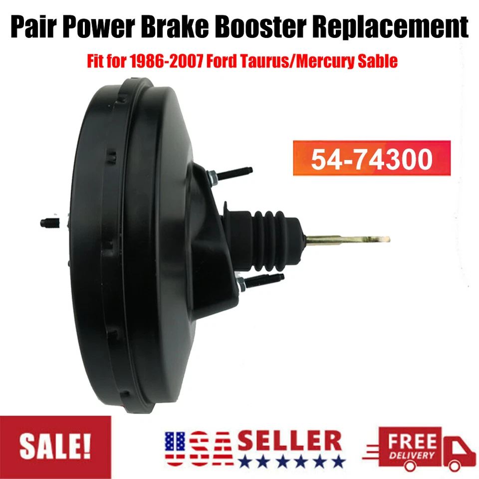 2 SET Power Brake Booster Fit for 1986-2007 Ford Taurus/Mercury Sable 54-74300 - Imagem 1 de 4