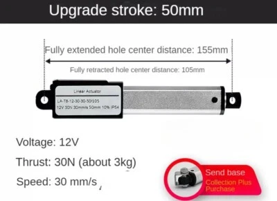 Miniature Electric Actuator Stroke 50mm Small Linear Reciprocating Motor - Image 1 of 4