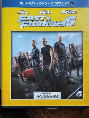 Fast & Furious 6 Blu Ray and  DVD Like New  I ship Fast  Extended and Theatrical - Image 1 of 3
