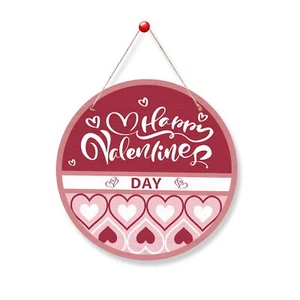 Valentine Day Wall Decor Durable Decoration Valentine's Heart-shaped Door - Picture 1 of 13