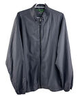 Adidas Golf Climaproof Full Zip Gray Jacket Windbreaker Logo Pockets Men’s XL